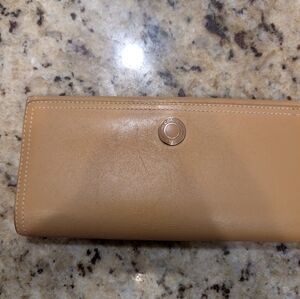 Coach Camel Tan Leather Wallet